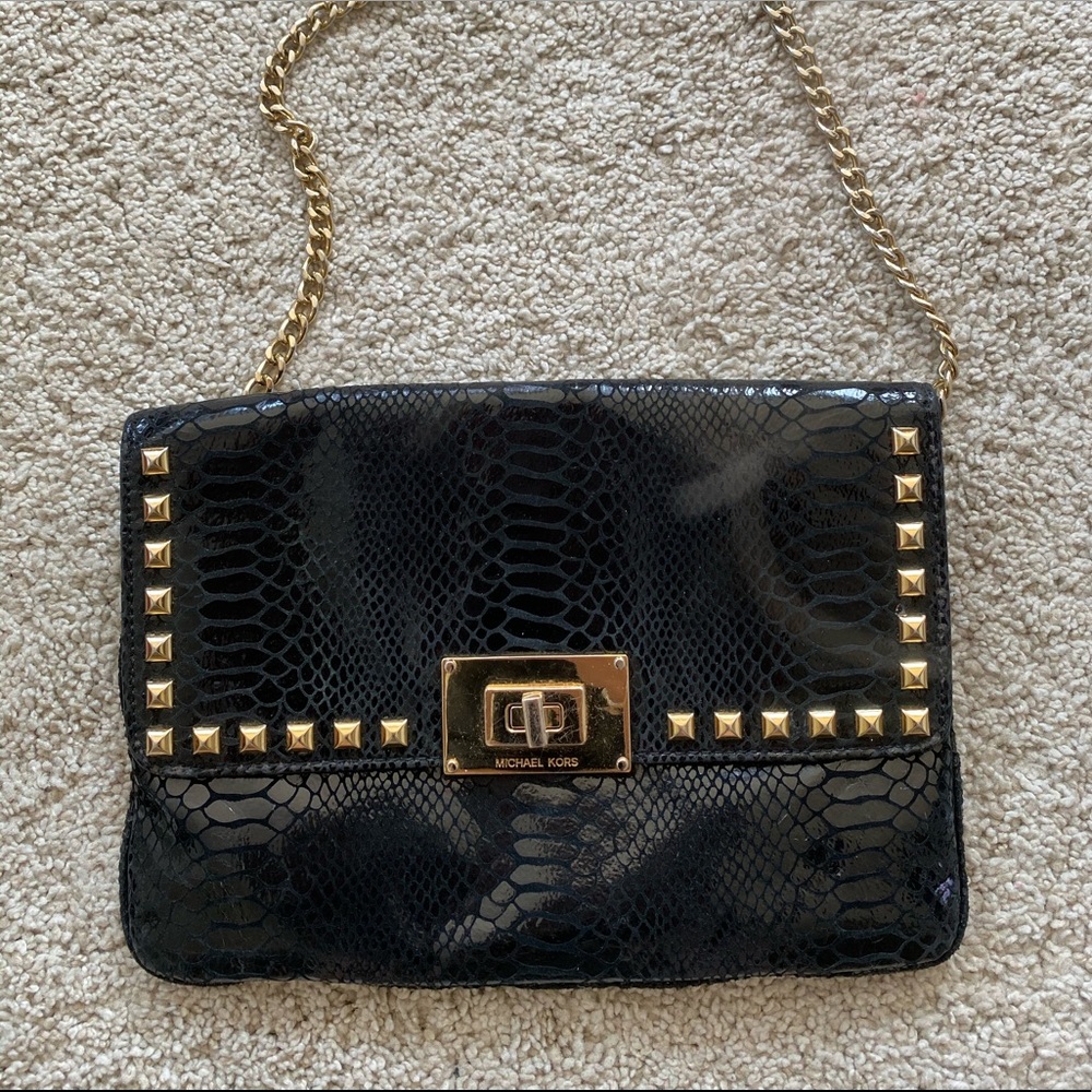 🚫SOLD Michael Kors authentic black leather